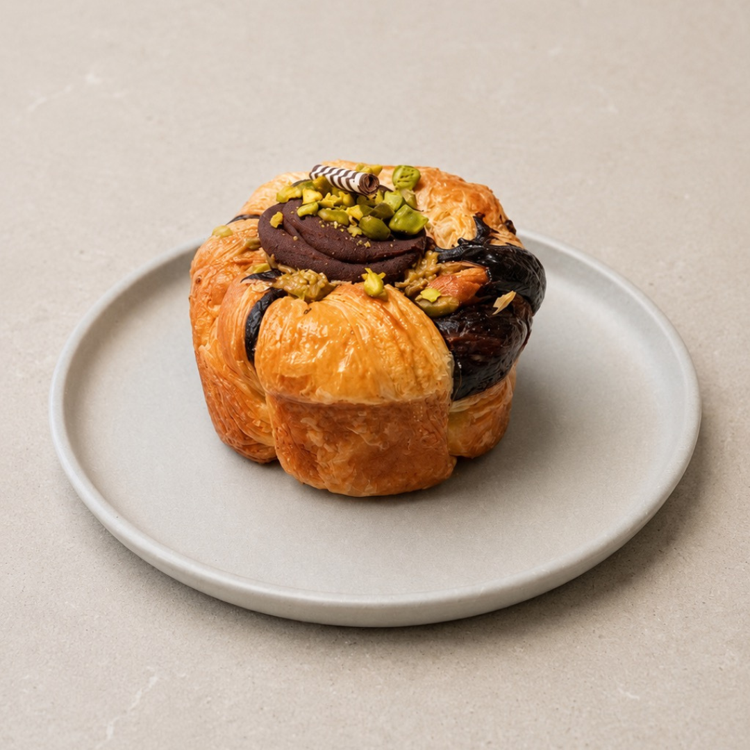 Dubai Chocolate Cruffin