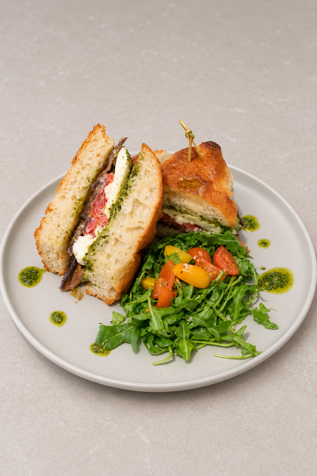 Eggplant Burrata Sandwich