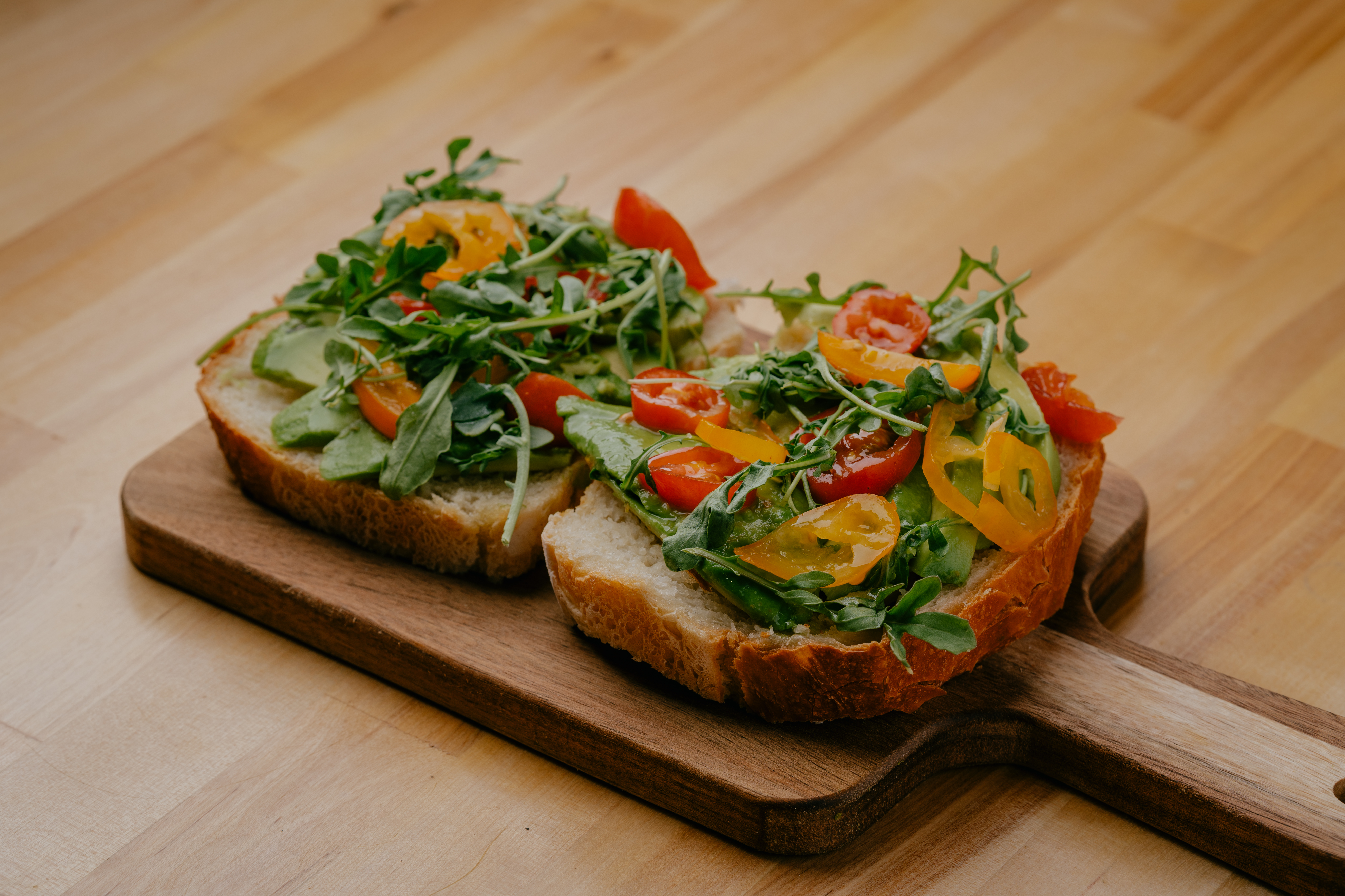 Avocado toast on housemade bread at the Waikīkī café