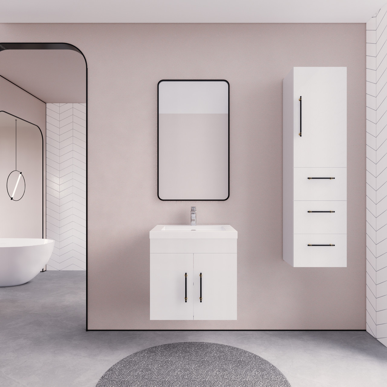 ELSA 24 Inch Floating Modern Bathroom Vanity - LOS ANGELES VANITIES