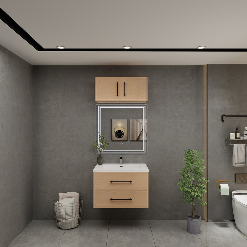 Victoria 24" Solid Wood Floating Bathroom Vanity - LOS ANGELES VANITIES