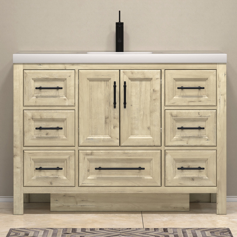VIV 48" Solid Wood Freestanding Bathroom Vanity - LOS ANGELES VANITIES