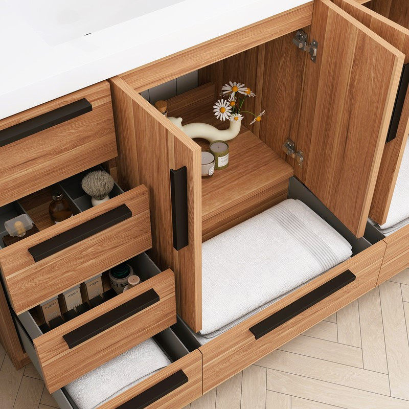 Carla 72" Freestanding Bathroom Vanity - Double Sink - LOS ANGELES VANITIES