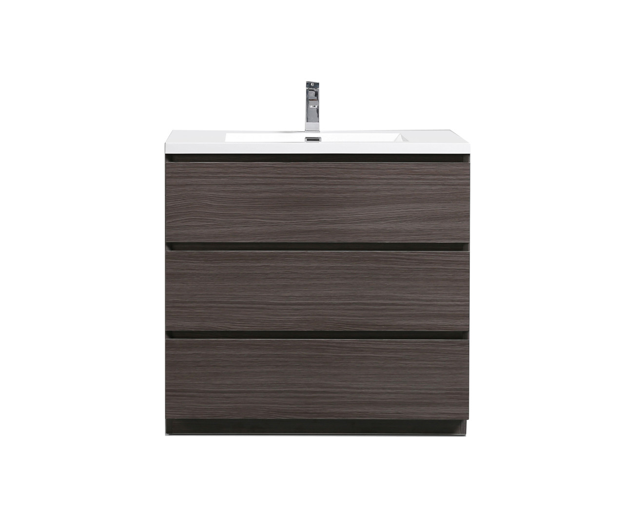 Moa 36 Dark Grey Oak Modern Bathroom Vanity W 3 Drawers And Acrylic Sink Los Angeles Vanity Moa 36 Dark Grey Oak Modern Bathroom Vanity W 3 Drawers And Acrylic Sink Los Angeles Vanity
