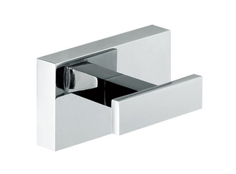 Chrome Rectangular Robe Hook - 91004