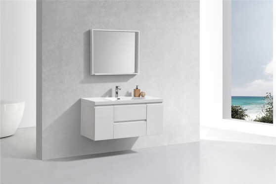 MOB 48" Wall Mounted Modern Bathroom Vanity