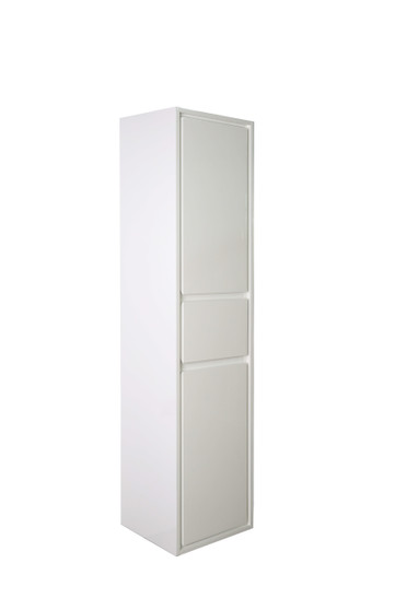 MOM HIGH GLOSS WHITE BATHROOM LINEN SIDE CABINET