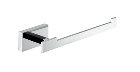 Chrome Toilet Paper Holder with Rectangular Wall Mount - 91003A