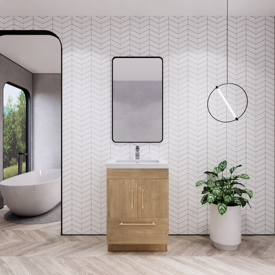 ELSA 24 Inch Freestanding Modern Bathroom Vanity