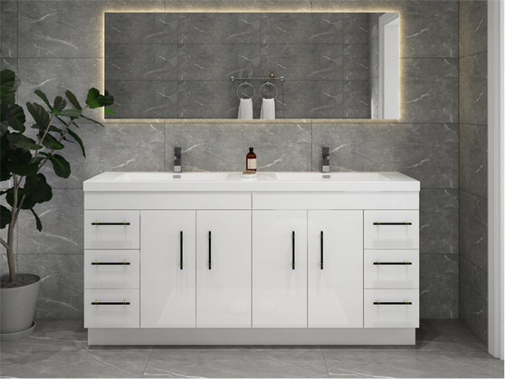 Elsa 72 inch Freestanding Modern Bathroom Vanity