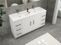 Elsa 60 inch Freestanding Modern Bathroom Vanity - Double Sink