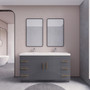 Elsa 60 inch Freestanding Modern Bathroom Vanity - Double Sink