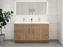 Elsa 60 inch Freestanding Modern Bathroom Vanity - Double Sink