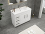 Elsa 42 inch Freestanding Modern Bathroom Vanity - Left Side Drawers