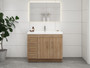 Elsa 42 inch Freestanding Modern Bathroom Vanity - Left Side Drawers