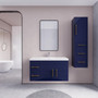 Elsa 42 inch Floating Modern Bathroom Vanity- Left Side Drawers