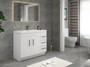 Elsa 42 inch Freestanding Modern Bathroom Vanity - Right Side Drawers