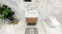 BT001 24’’White Oak Freestanding Vanity with Reinforced Acrylic Sink