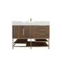 BT001 48’’Rosewood Freestanding Vanity with Reinforced Acrylic Sink