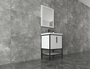 BT002 24’’Gloss White Freestanding Vanity with Reinforced Acrylic Sink