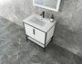 BT002 30’’Gloss White Freestanding Vanity with Reinforced Acrylic Sink