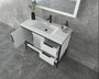 BT002 42’’Gloss White Freestanding Vanity with Reinforced Acrylic Sink