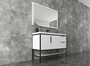 BT002 48’’Gloss White Freestanding Vanity with Reinforced Acrylic Sink