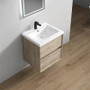 SLIM 24" Wall Mounted Vanity with Reinforced Acrylic Sink