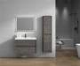 SLIM 36" Wall Mounted Vanity with Reinforced Acrylic Sink