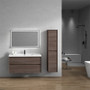 SLIM 48" Wall Mounted Vanity with Reinforced Acrylic Sink - Single Sink