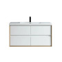 SLIM 60" Wall Mounted Vanity with Reinforced Acrylic Sink - Single Sink