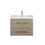 T&T 30 Inch Wall Mounted Vanity with Reinforced Acrylic Sink Light Seaside Maple