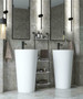 E-P03-2 White Pedestal Sink