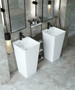 E-P06 White Pedestal Sink