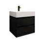 MAX 24" Wall Mounted Bath Vanity with 5" Thickness Acrylic Sink