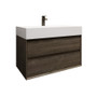 MAX 36" Wall Mounted Bath Vanity with 5" Thickness Acrylic Sink