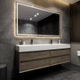 MAX 72" Wall Mounted Bath Vanity with 5" Thickness Acrylic Sink