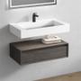BT017 36" Wall Mounted Modern Bathroom Vanity 
