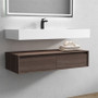 BT017 60" Wall Mounted Modern Bathroom Vanity - Single Sink