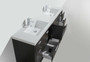 MOD 84" Modern Bathroom Vanity With Acrylic Sink