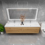 Louis 84" Floating Modern Bathroom Vanity