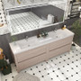 Louis 84" Freestanding Modern Bathroom Vanity