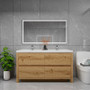 Louis 60" Freestanding Modern Bathroom Vanity - Double Sink 