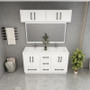 Victoria 60" Solid Wood Freestanding Double Vanity