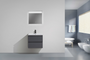 MOB 24" Wall Mounted Modern Bathroom Vanity with Reinforced Acrylic Sink