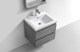 MOB 36" Wall Mounted Modern Bathroom Vanity with Reinforced Acrylic Sink