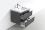 MOB 36" Wall Mounted Modern Bathroom Vanity with Reinforced Acrylic Sink