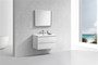 MOB 36" Wall Mounted Modern Bathroom Vanity with Reinforced Acrylic Sink