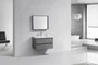 MOB 36" Wall Mounted Modern Bathroom Vanity with Reinforced Acrylic Sink