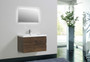MOB 36" Wall Mounted Modern Bathroom Vanity with Reinforced Acrylic Sink